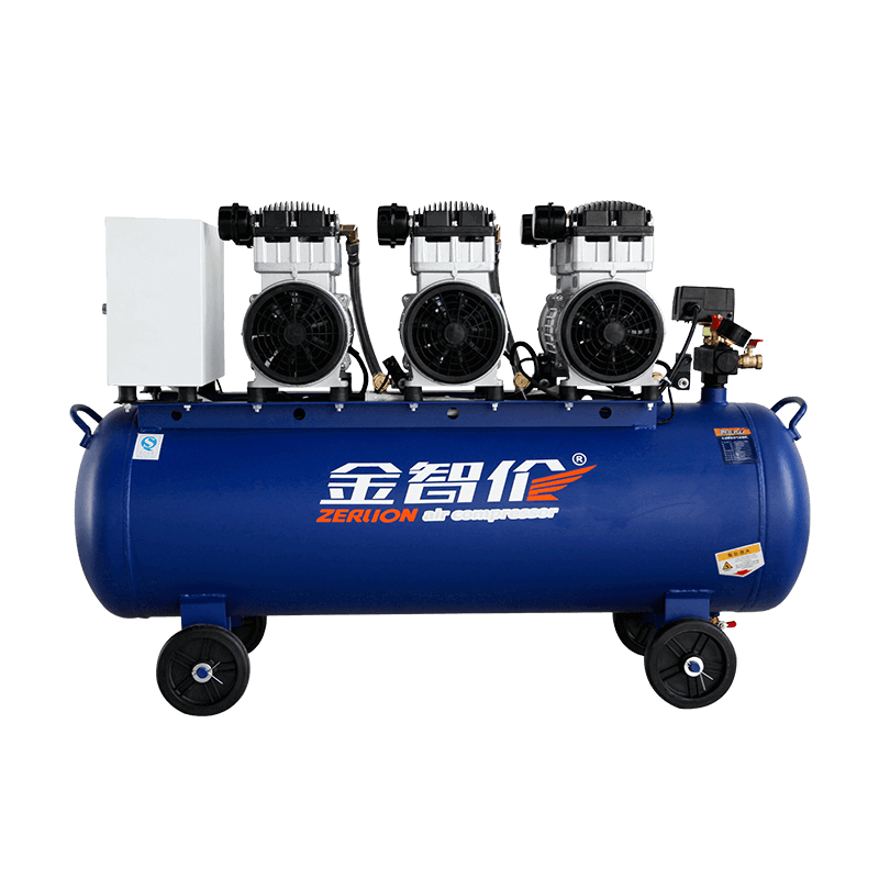 ZL1100 × 3-120L 4.4HP Máy nén khí không dầu không dầu Máy nén khí im lặng không dầu